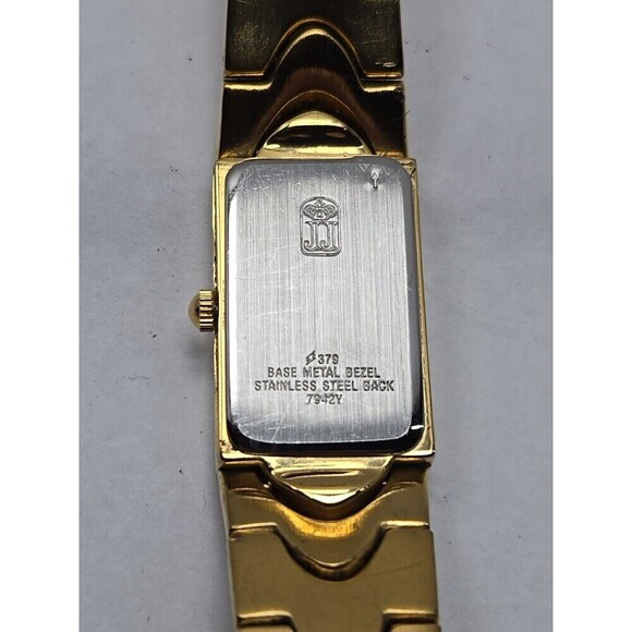 Jules Jurgensen Women Gold Tone Diamond Accent MOP Dial Quartz Watch New Battery main image 5